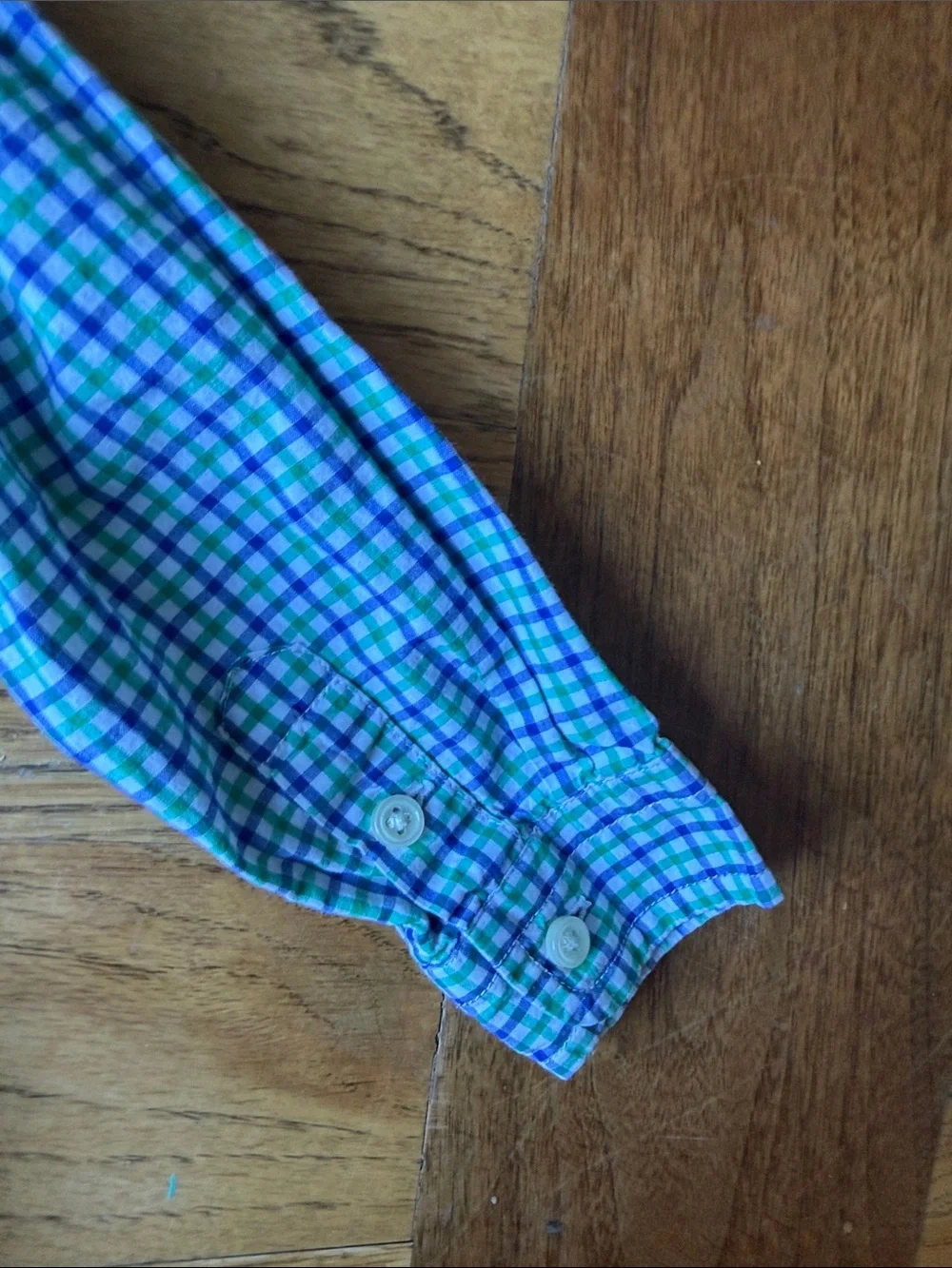 Ralph Lauren Green & Blue Plaid Button-Down Shirt